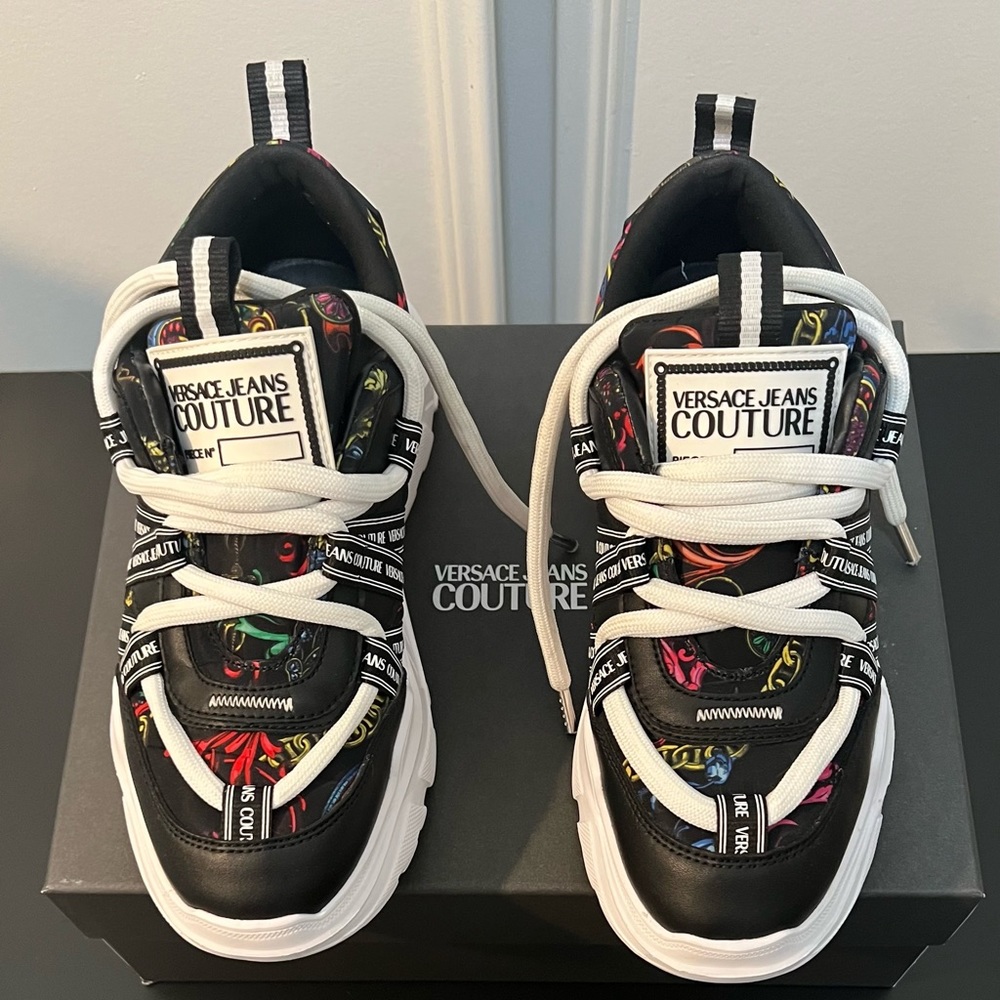 VERSACE JEANS COUTURE WOMENS SPEEDTRACK SNEAKERS